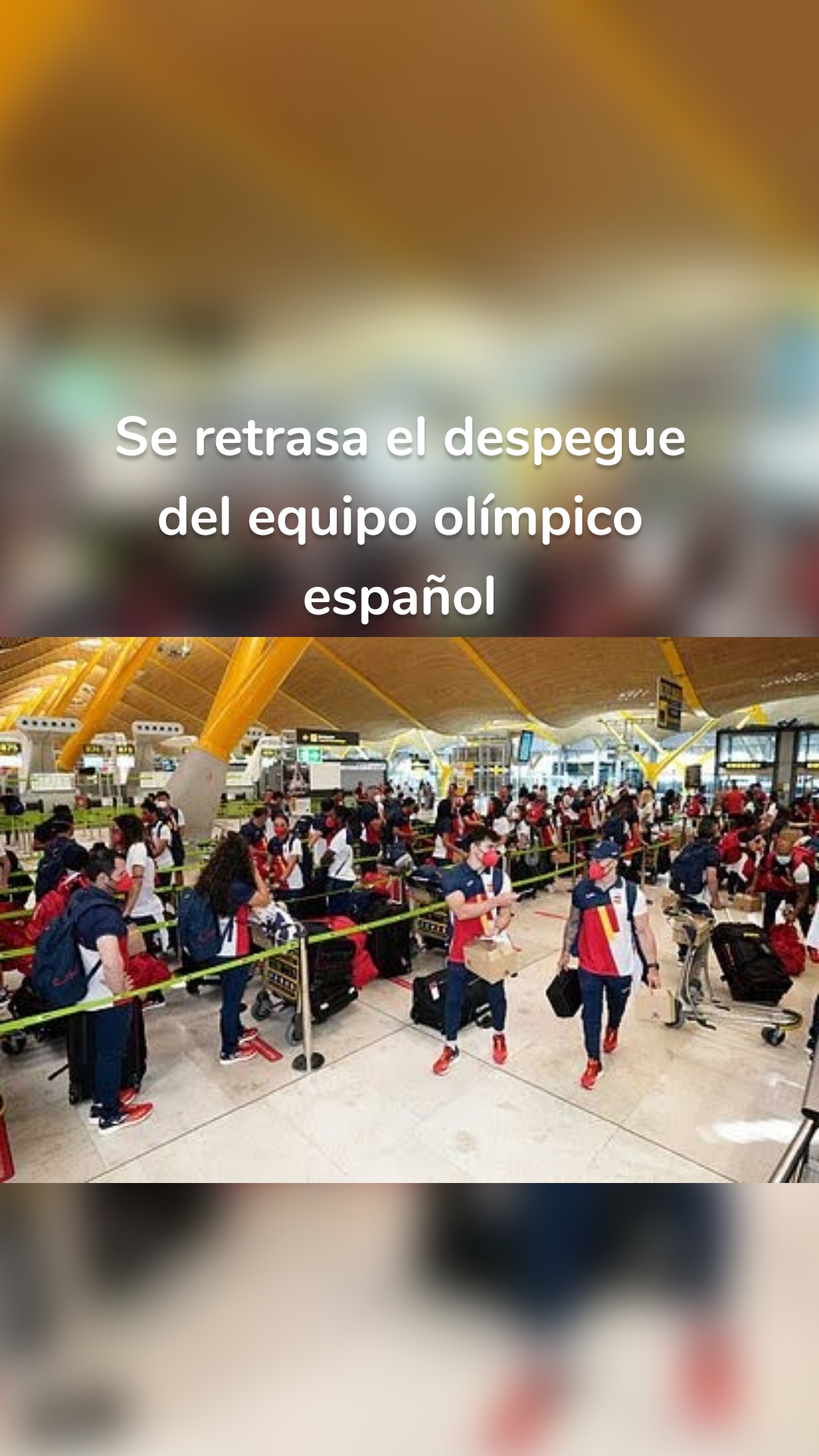 Se retrasa el despegue del equipo olímpico español